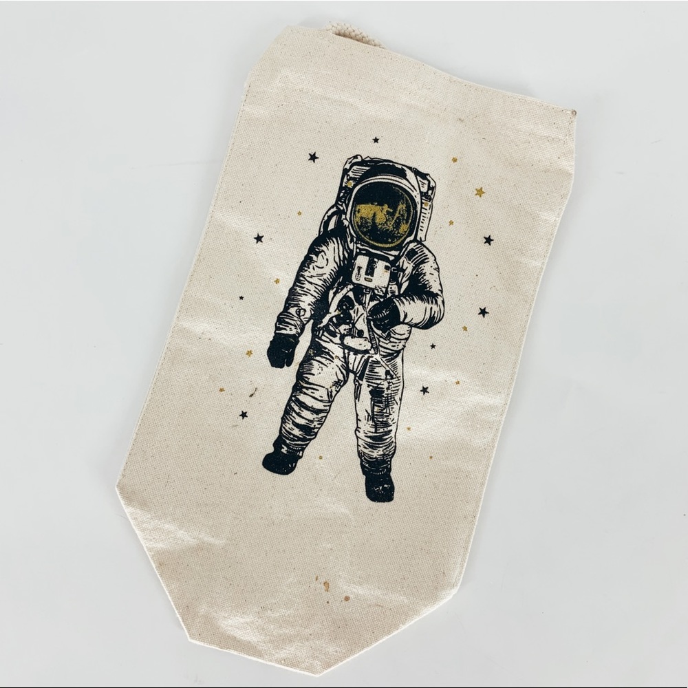🍋 A LITTLE LARK astronaut canvas eco bags
